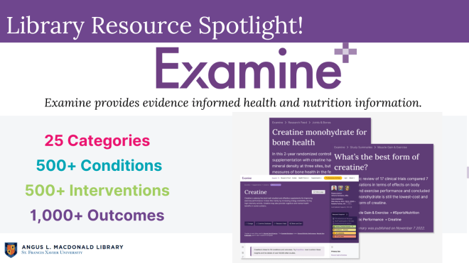 Library Resource Spotlight: Examine