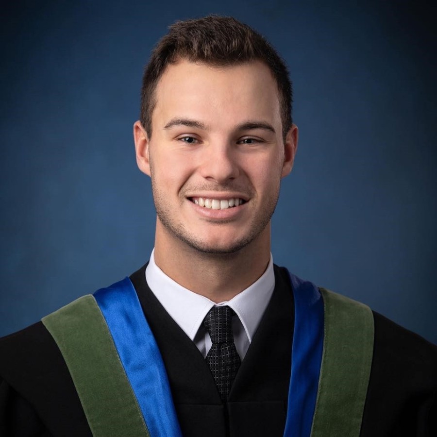 Graduation photo of smiling person