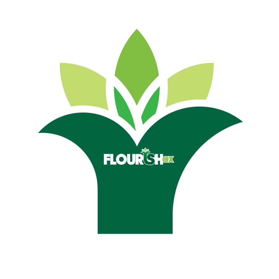 Flourish at X logo