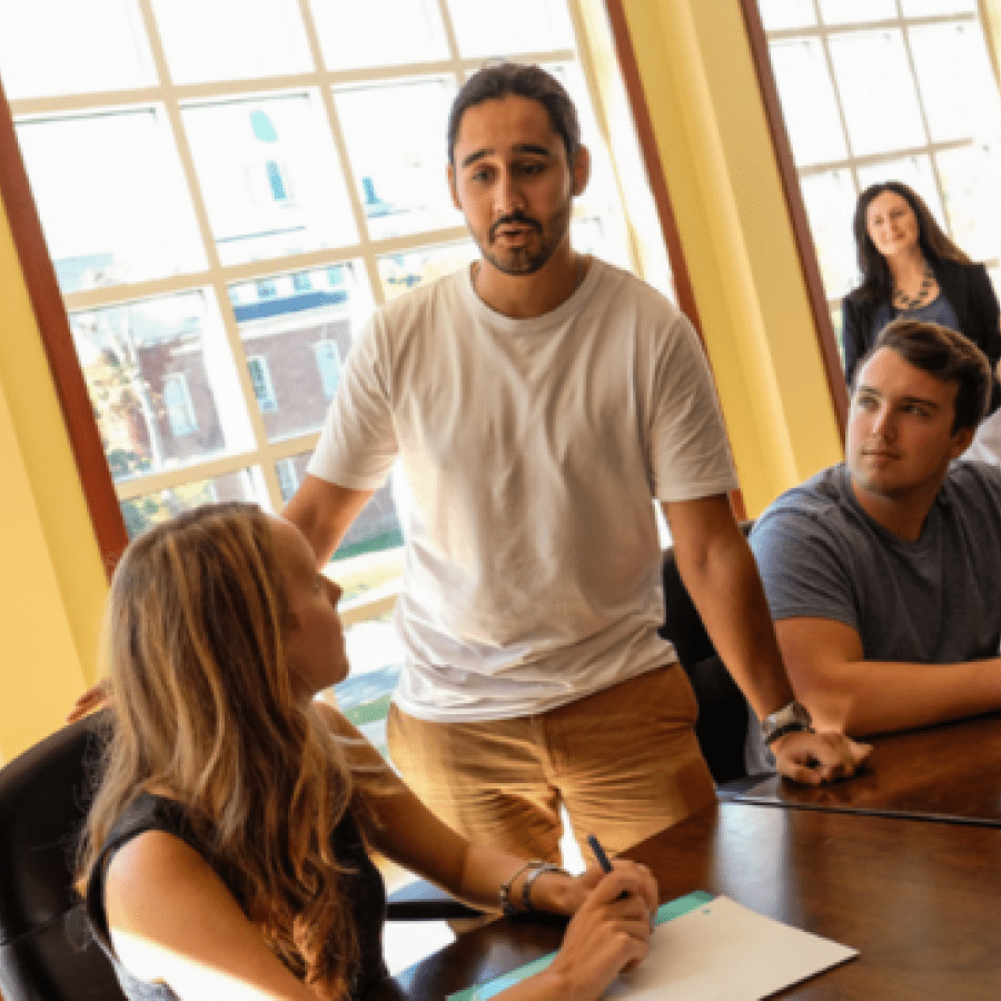 Group of students in a classroom