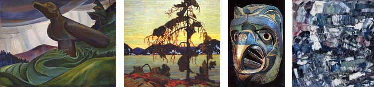 4 different works of art