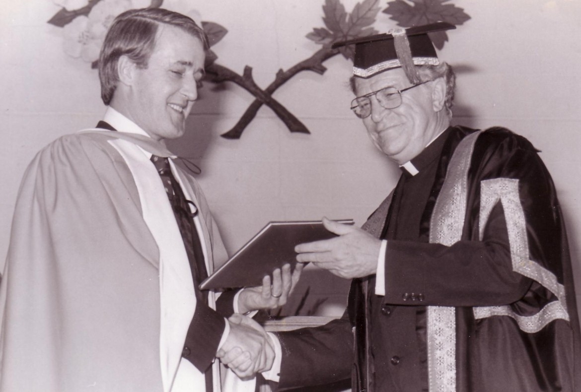 Brian Mulroney receiving LLD
