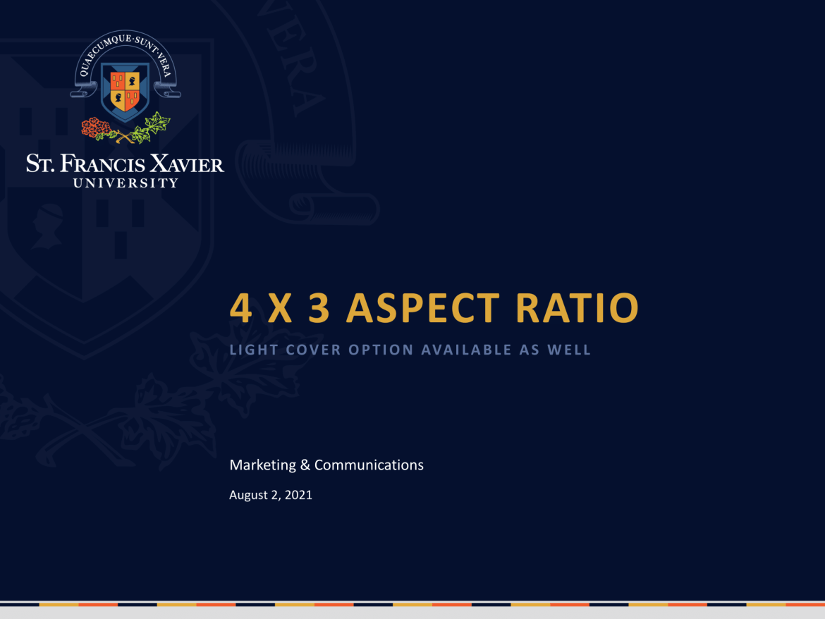 StFX PowerPoint 4x3 Aspect Ratio Screenshot