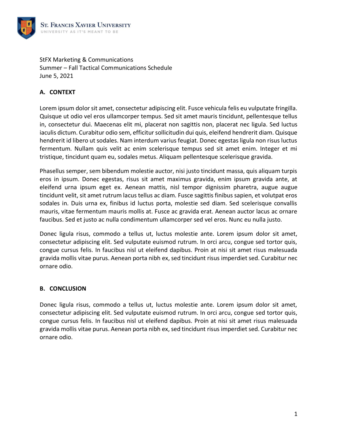 University Tagline doc screenshot