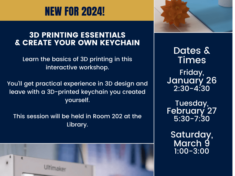 3D Printing Workshop Poster