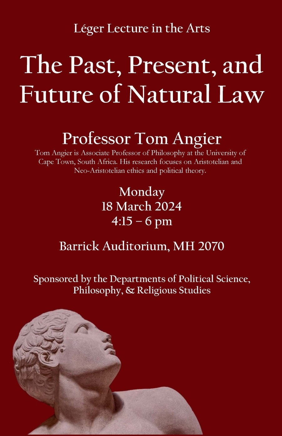 Leger Lecture in the Arts