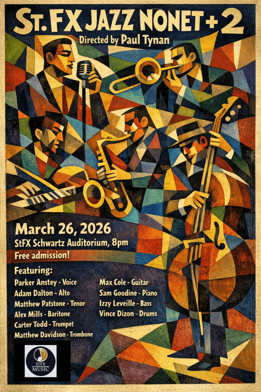 March 26, 2026 @ 8pm - NONET+2 (Schwartz Auditorium)