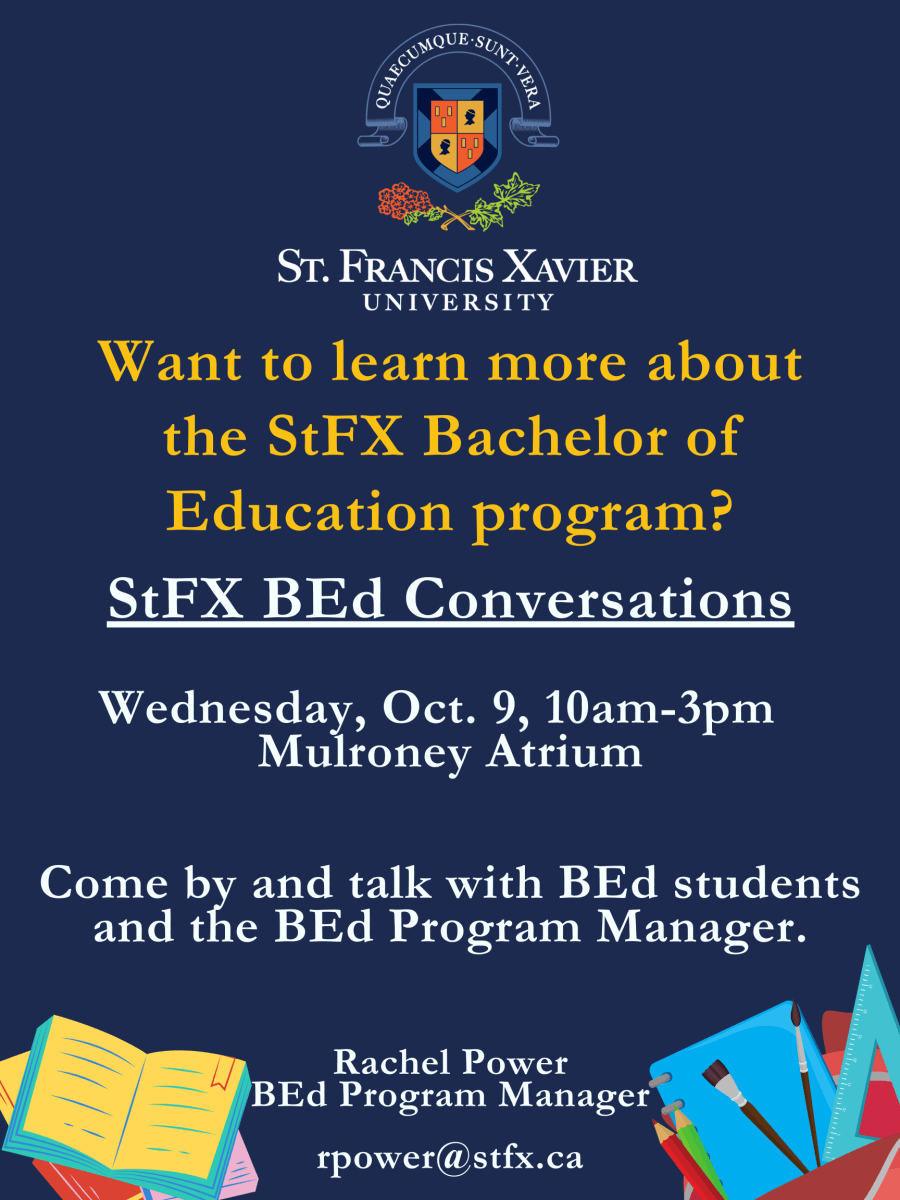 StFX BEd Conversations Poster