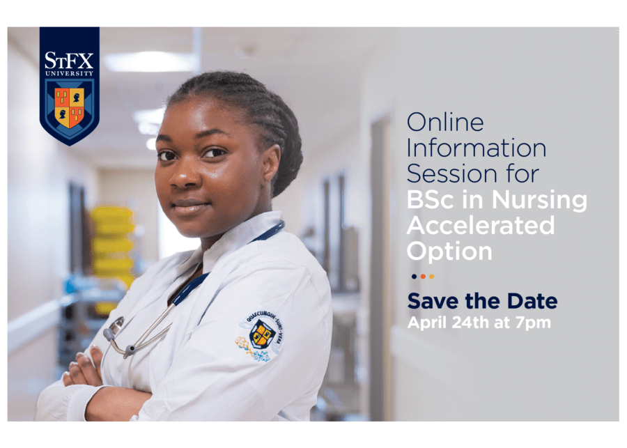 A student in the StFX Nursing program