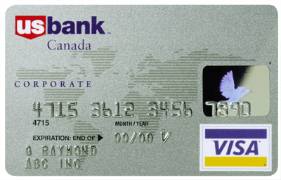 Capture of an Example PCard, Issued from USBank