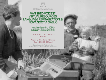 Vanished Voices Lecture Poster