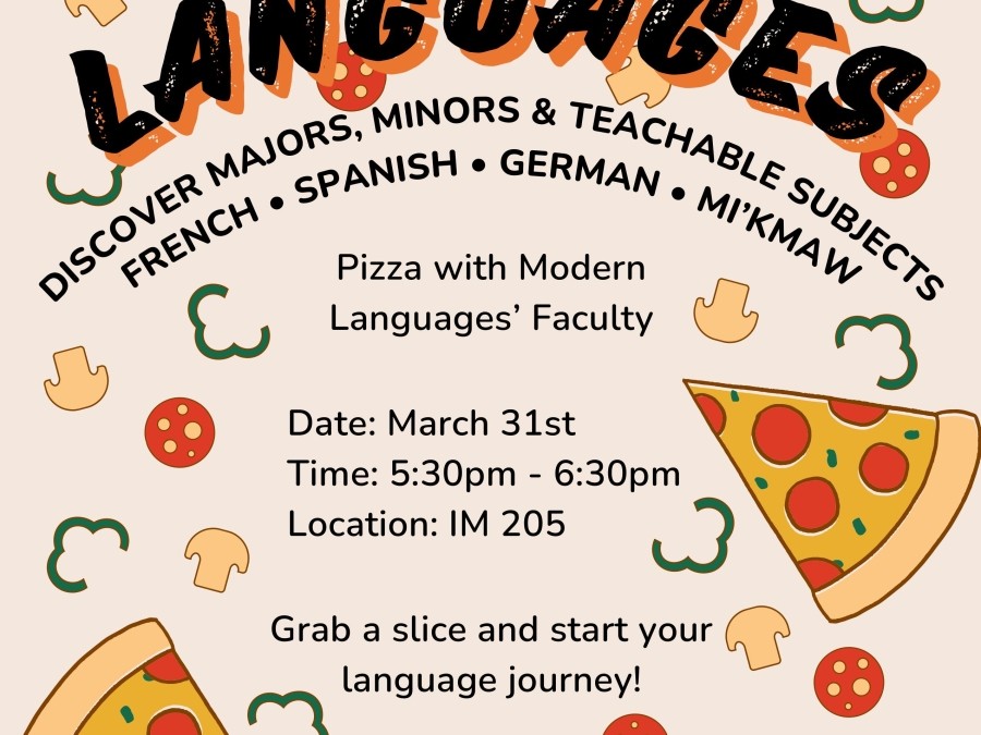 Modern Languages - Pizza Party Flyer