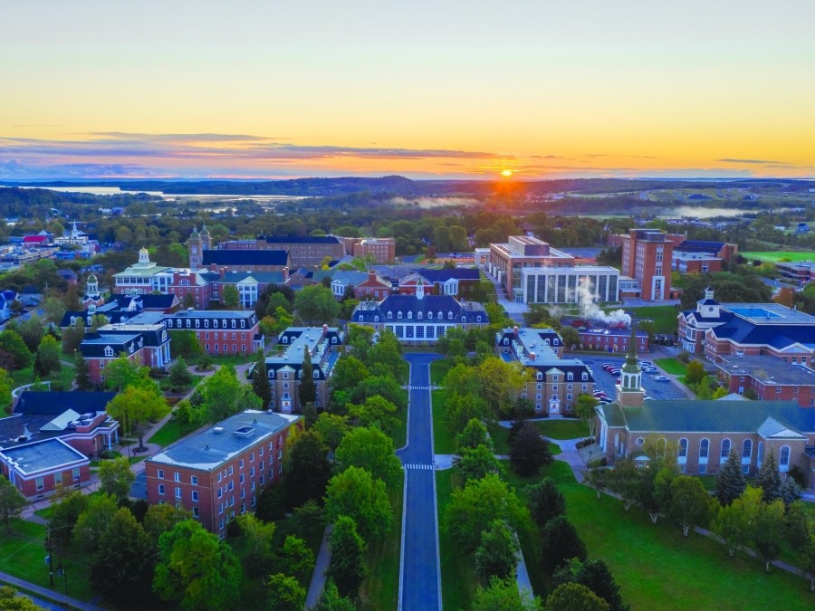 Aerial photo of StFX campus