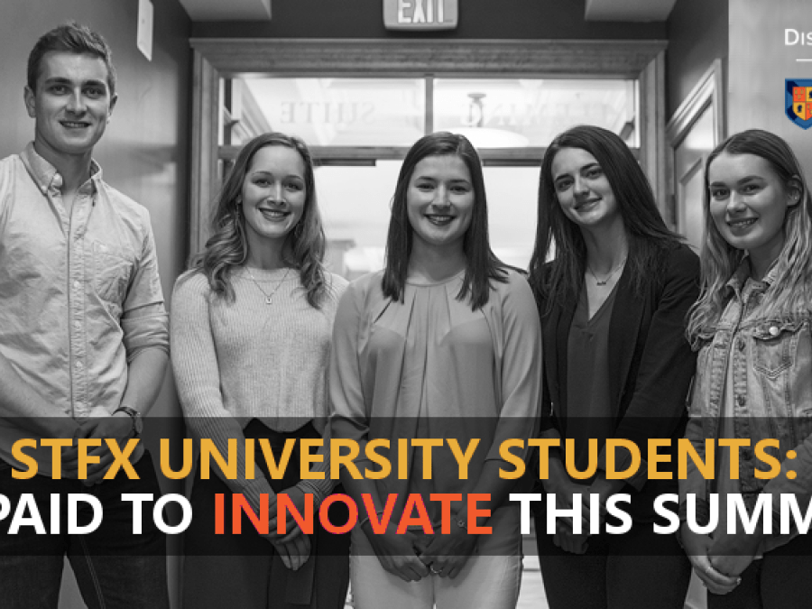 A group of five young interns